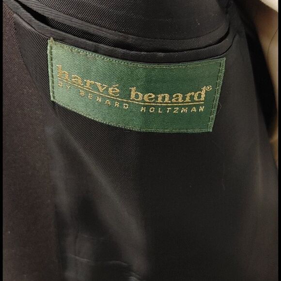 MEN'S HARVE BENARD NAVY SLIM FIT BLAZER 40L - Picture 5 of 6